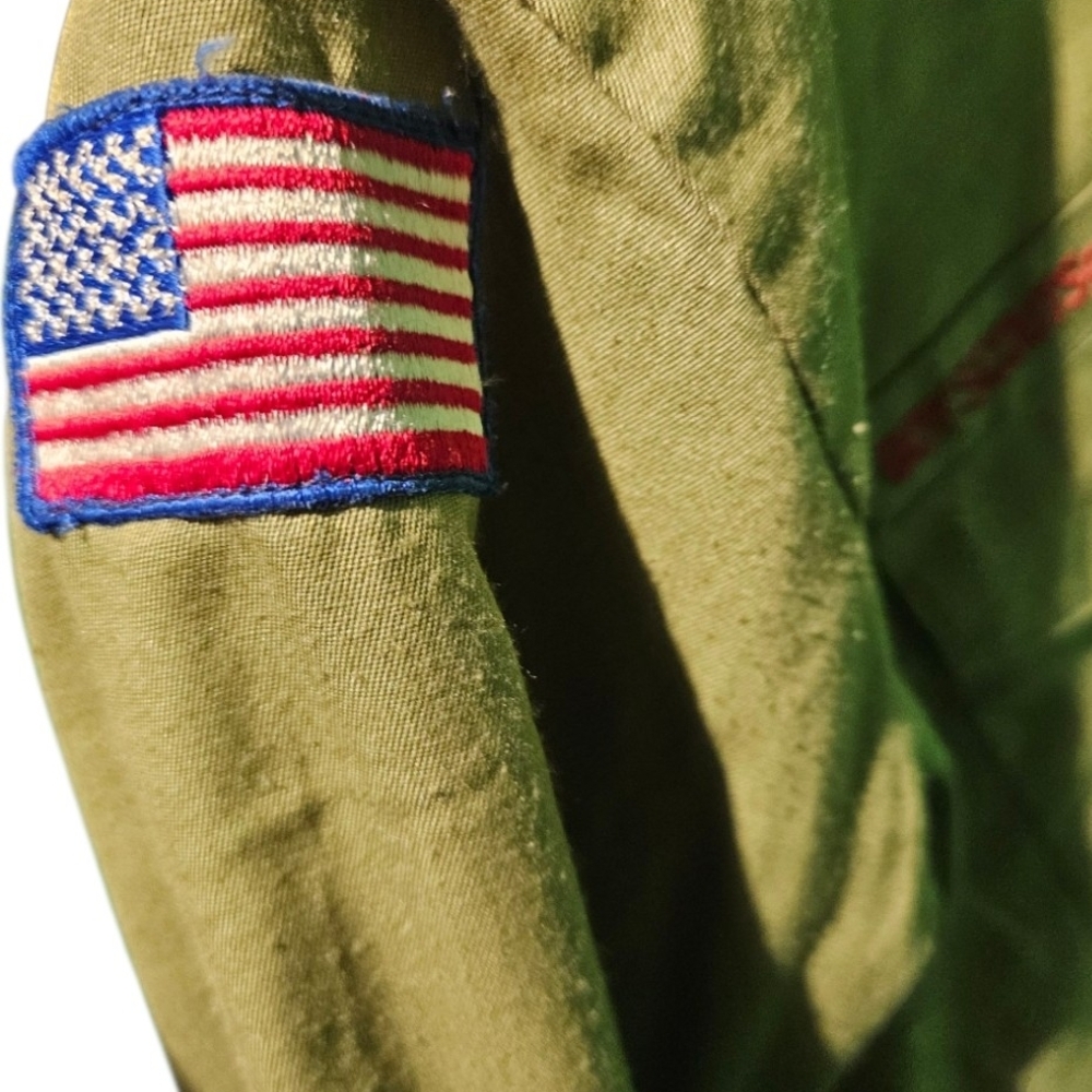 Vintage One-of-a-kind 1960s Boy Scout Shirt with Hand Sewn Patches! 17 P2P - Picture 3 of 6